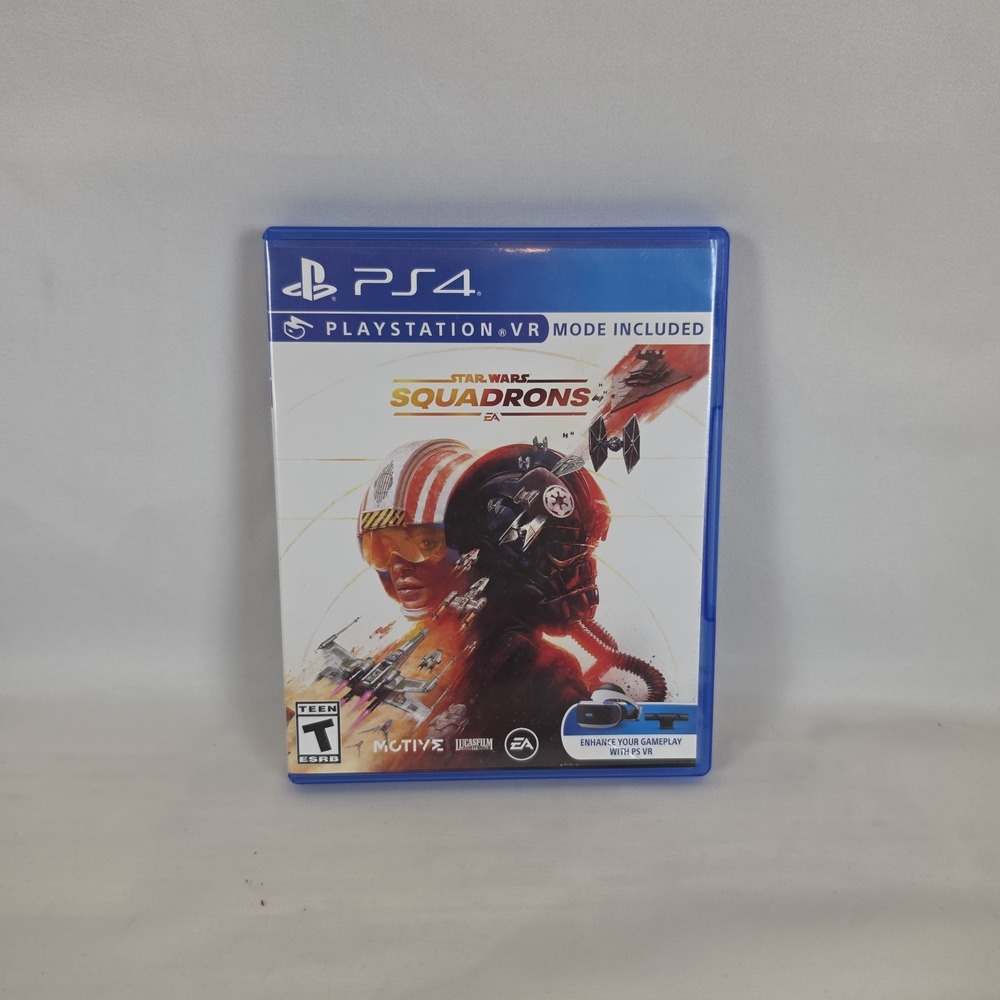 Star Wars Squadrons Sony PlayStation 4 PS4 VR Compatible Case & Disc Tested